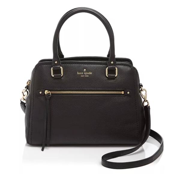 kate spade Handbags - EUC Kate Spade Cobble Hill Maris Satchel Black Leather Handbag Crossbody